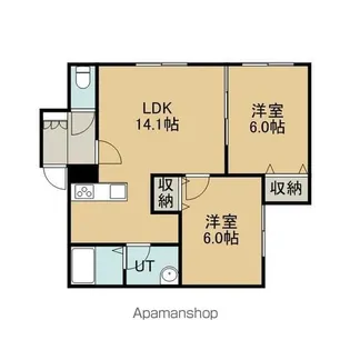 AMEX CHITOSE(アメックスチトセ)【103号室】の間取り