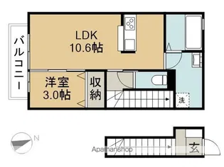 パサージュ和【2階】の間取り
