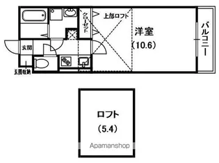 レジデンスナンワ香里園【1階】の間取り