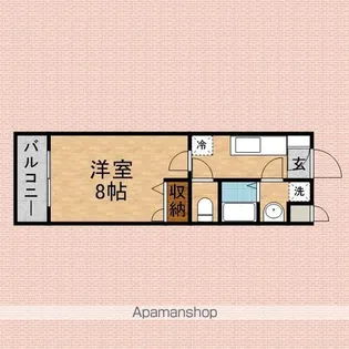 CHARM GARDENCITY【305号室】の間取り