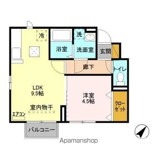 シーリーコート【1階】の間取り