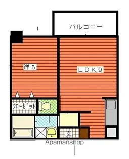 カラーズ【602号室】の間取り