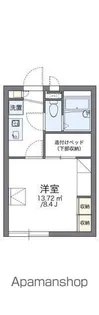 レオパレスTKNⅡ【105号室】の間取り
