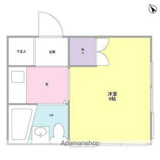 フェリース綱島【1階】の間取り
