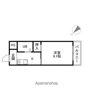 リバーサイドマンション【406号室】の間取り