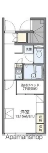 レオパレスアネックス【110号室】の間取り