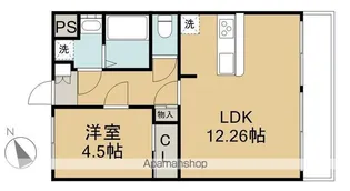 セレクト小松島【1階】の間取り