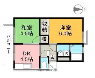 MTハイツB【2階】の間取り