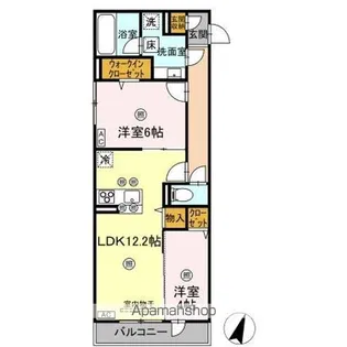 ベルヴィスタ【1階】の間取り