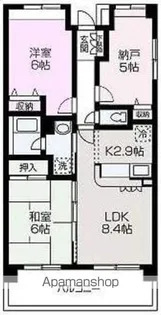 アンジェレ【402号室】の間取り