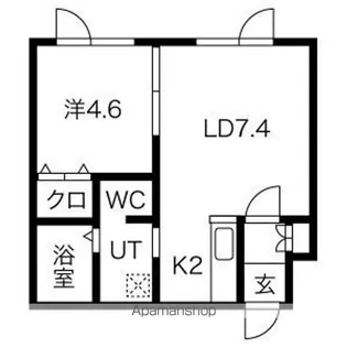 BLANC NOIR F【4階】の間取り