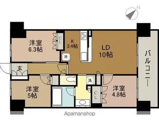 BLESS宮崎台【1階】の間取り