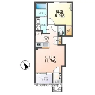 パトリ(PATRIE)【1階】の間取り