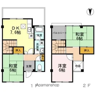 治儀ハイツ B棟【4号室】の間取り