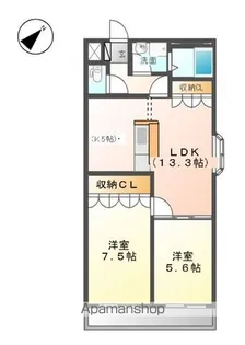 エリートハイツ【2階】の間取り