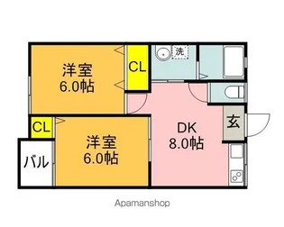 パサージュM【105号室】の間取り
