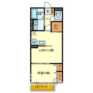 アンビエント・アイ【1階】の間取り