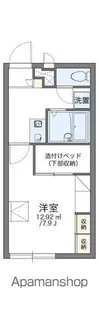 レオパレスFLORAⅢ【2階】の間取り