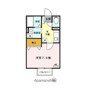 ブルーム勝平台【2階】の間取り