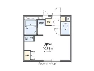 レオパレスCrest【2階】の間取り