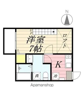 フォースベル六実【1階】の間取り