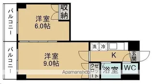 アタゴドミトリーきふね【303号室】の間取り
