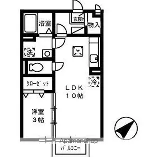 セジュール浅江【1階】の間取り