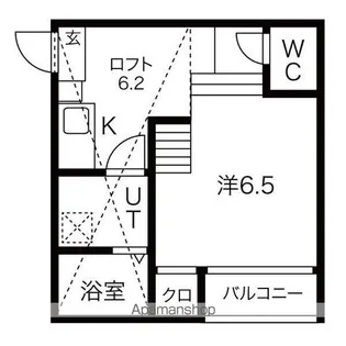 シュクル【1階】の間取り