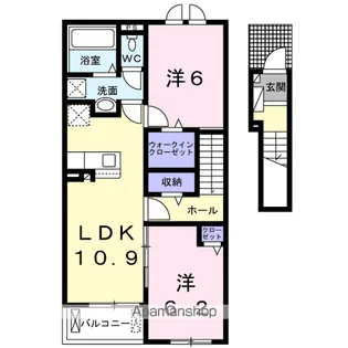 エクスプレス【2階】の間取り