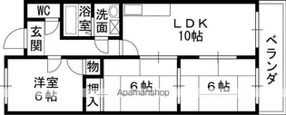 エスタシオンドパス【2階】の間取り
