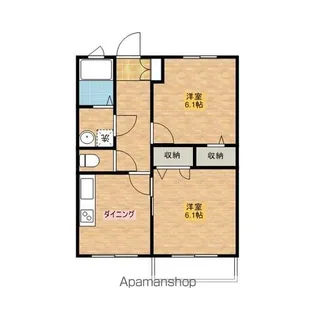 リヴェール滝山【103号室】の間取り