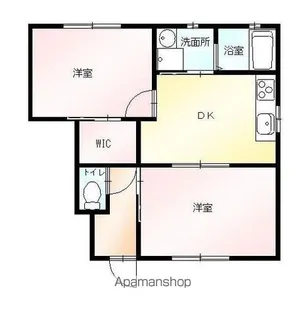 ヴィラポラールA【1階】の間取り