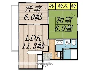 フレグランス・望峰B【201号室】の間取り