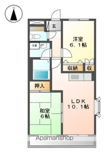 ピアチェーレ【1階】の間取り