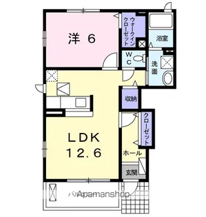 アーバンコートD【1階】の間取り