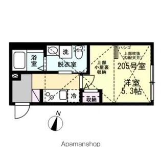 ベイルーム中央林間【2階】の間取り