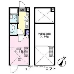 リブ東小岩【2階】の間取り