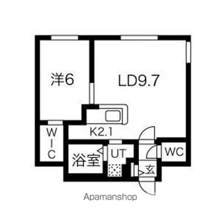 リヒトラーレ円山【2階】の間取り