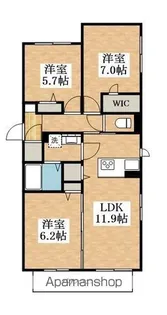 ベントメリディオナーレ【2階】の間取り