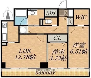 レジディア大通西【12階】の間取り
