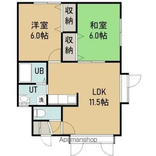 サンハイツ6【202号室】の間取り