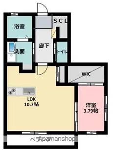 ル・リオン三方原【201号室】の間取り