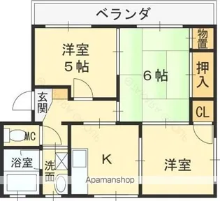 永和ハイツ【201号室】の間取り