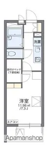 レオパレスねむの木【306号室】の間取り