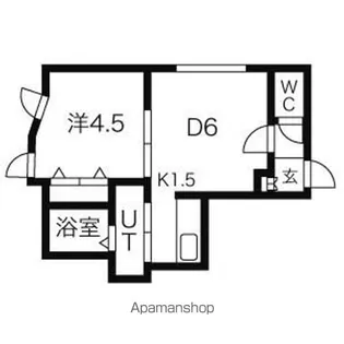 LEE SPACE 元町【105号室】の間取り