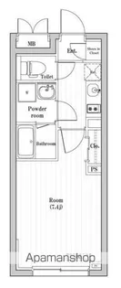 東京都渋谷区本町5丁目【マンション】の間取り