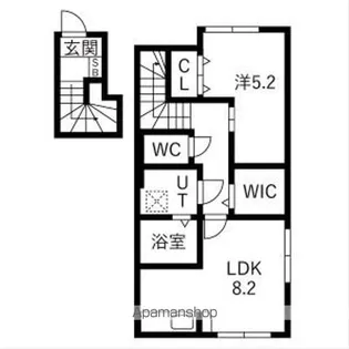 アクアフィオーレ江南【301号室】の間取り