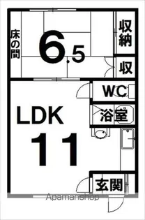 瀬戸ハイツ【7号室】の間取り