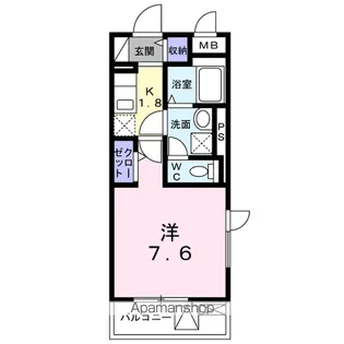 ラ・ポーズ【4階】の間取り