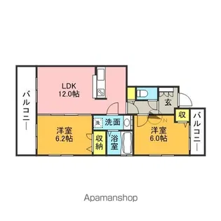 SOPHIA TOKUNAGA Ⅱ【302号室】の間取り